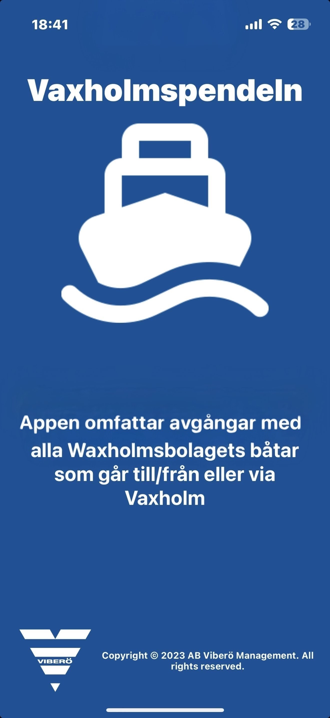 Vaxholmspendeln app